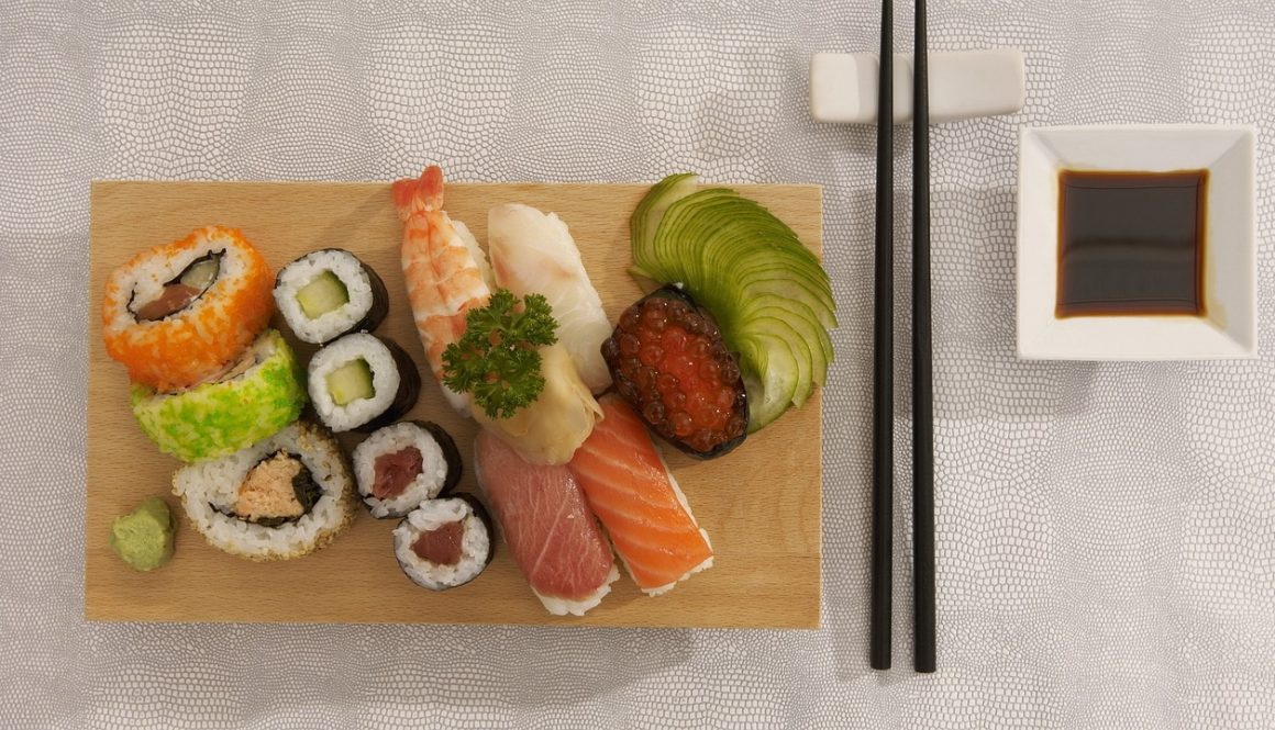 sushi plateau food chinese shrimp 2856547