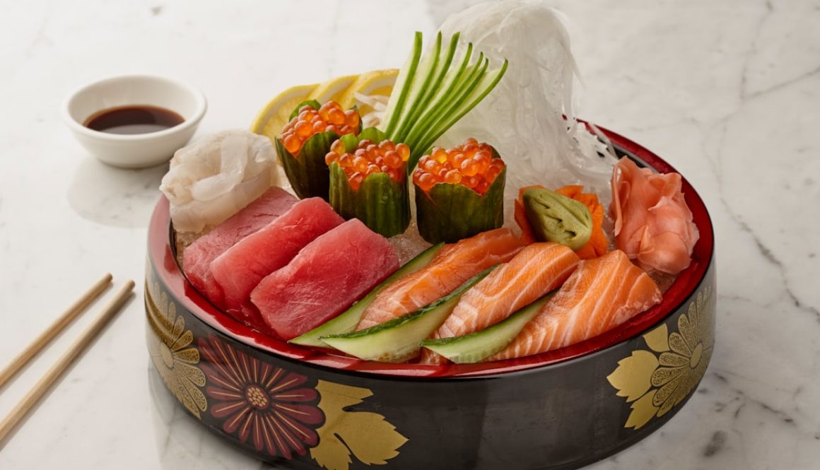Photo Sushi jako sztuka zdobienia talerza: estetyczne i smakowite prezentacje