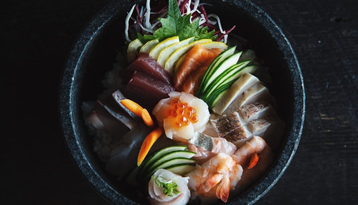 Photo Zdrowotne korzyści spożywania sushi: bogactwo składników odżywczych i niski poziom tłuszczu